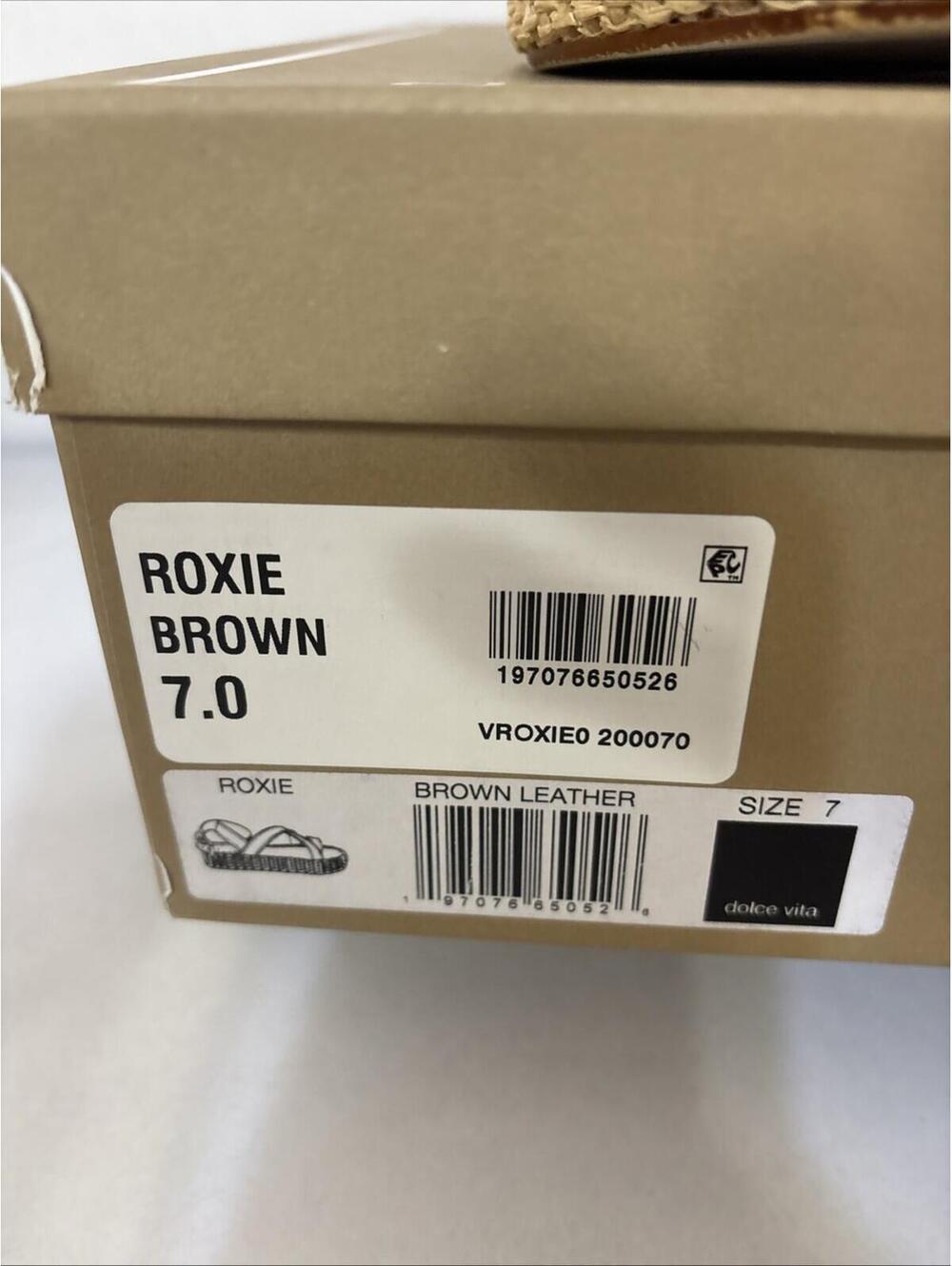 *Dolce Vita Roxie Sandal Brown Leather Ankle Strap Size 7 Sold Out Revolve WBox - Picture 9 of 16